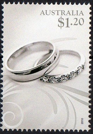 Australia 2010 For Special Occasions  $1.20 Wedding Rings MNH - Mint Stamps