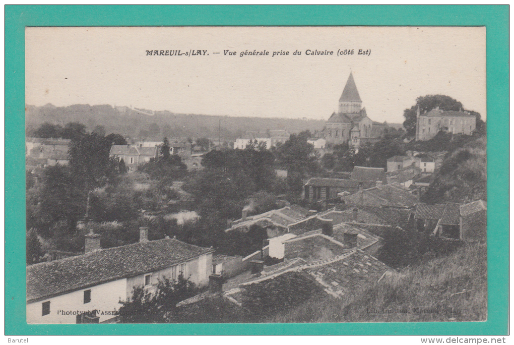 MAREUIL SUR  LAY --> Vue Générale Prise Du Calvaire - Mareuil Sur Lay Dissais