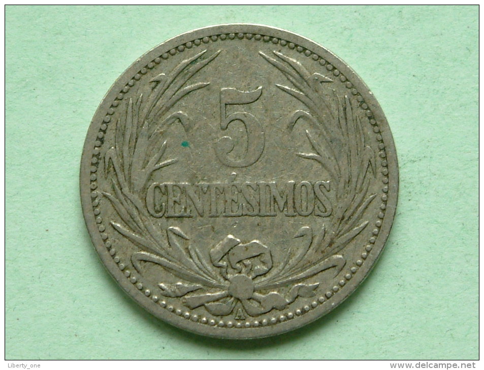 1901 A - 5 CENTESIMOS / KM 21 ( Uncleaned Coin / For Grade, Please See Photo ) !! - Uruguay