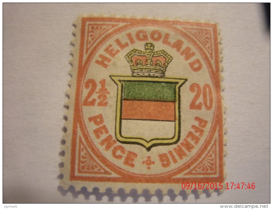 HELIGOLAND, MICHEL 18h, MINT OG - Héligoland