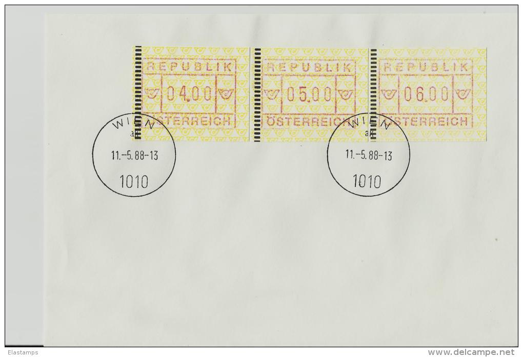 =AT COVER 1988 AUTOMATMARKEN - Franking Machines (EMA)