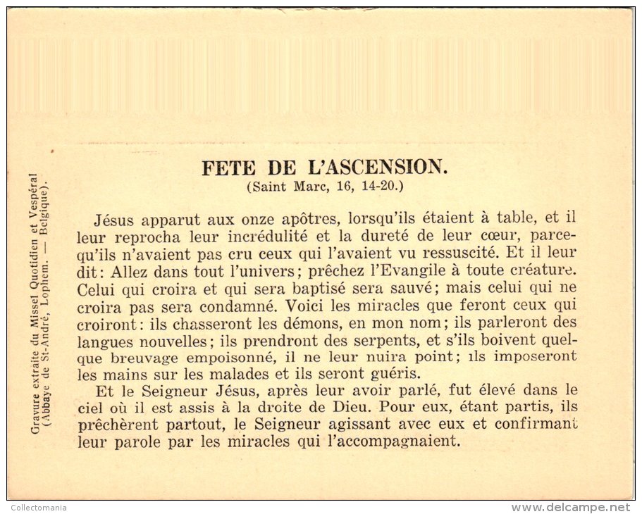 c1926 - 20 cartes  en SEPIA - Rene de Cramer,   21-40   LES DIMANCHES ET JOURS DE FETE - ABBAYE DE SAINT ANDRE - Lophem