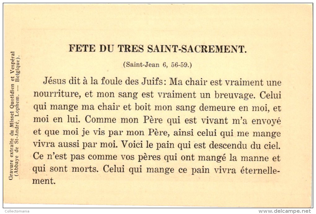 c1926 - 20 cartes  en SEPIA - Rene de Cramer,   21-40   LES DIMANCHES ET JOURS DE FETE - ABBAYE DE SAINT ANDRE - Lophem