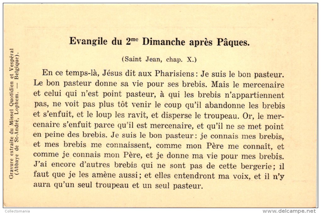 c1926 - 20 cartes  en SEPIA - Rene de Cramer,   21-40   LES DIMANCHES ET JOURS DE FETE - ABBAYE DE SAINT ANDRE - Lophem