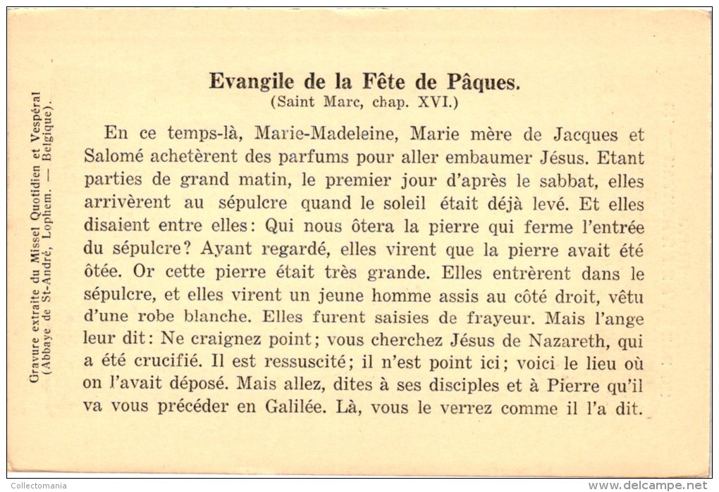 c1926 - 20 cartes  en SEPIA - Rene de Cramer,   21-40   LES DIMANCHES ET JOURS DE FETE - ABBAYE DE SAINT ANDRE - Lophem