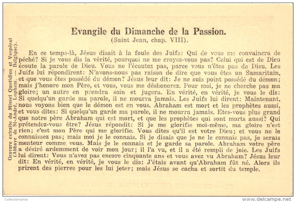 c1926 - 20 cartes  en SEPIA - Rene de Cramer,   21-40   LES DIMANCHES ET JOURS DE FETE - ABBAYE DE SAINT ANDRE - Lophem