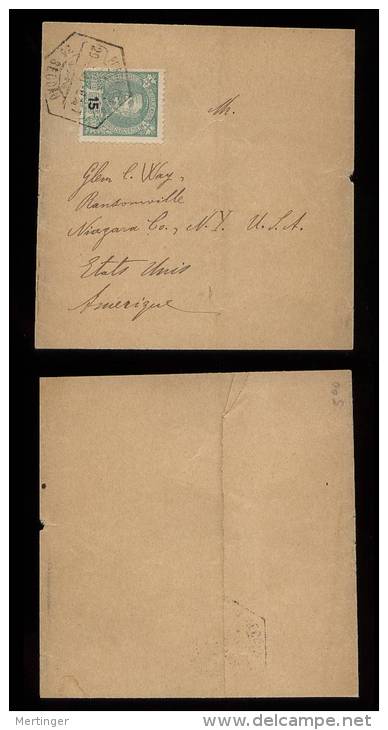 Portugal 1901 Wrapper LISBOA To NIAGARA Co. USA - Cartas & Documentos