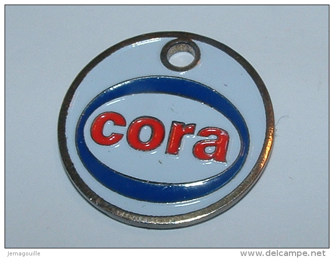 Jeton De Caddies - CORA - Carte Cora - Fond Blanc - Jetons De Caddies