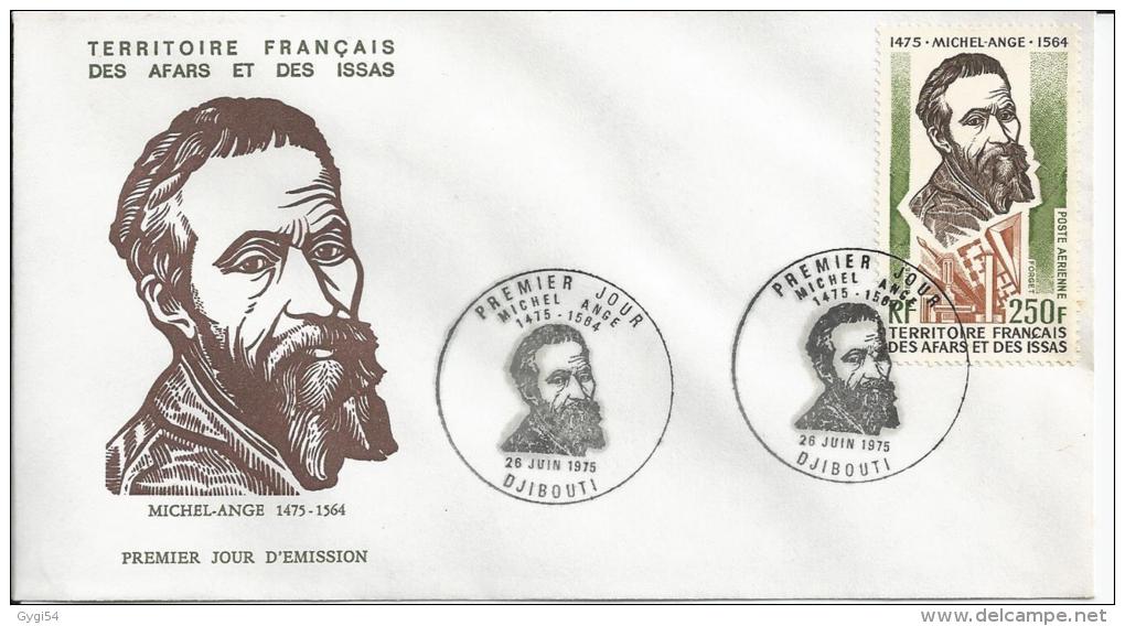 Terriitoire Français Des Afars Et Des Issas Fdc 24 Juin 1975 à Djibouti  MICHEL  ANGE - Other & Unclassified