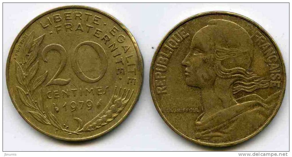 France 20 Centimes 1979 GAD 332 KM 930 - 20 Centimes