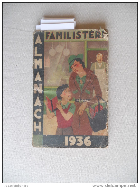 Almanach Familistère 1936 : Muguet, O Jacobson, Charlemagne, Feux St Jean, Etc - 1901-1940