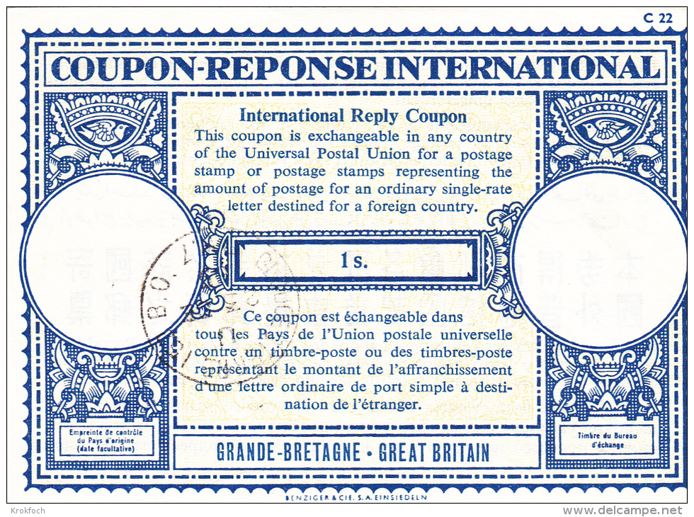 GB 1s - Coupon-réponse IRC CRI - Coupons-réponse