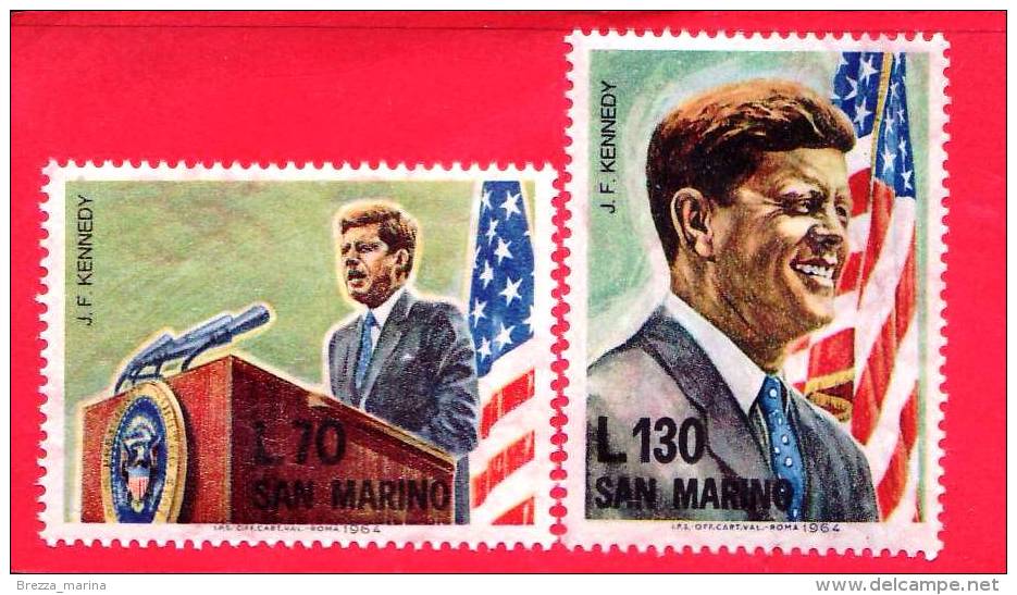 SAN MARINO - 1964 - NUOVO - J.F.Kennedy -  Serie Completa - Unused Stamps