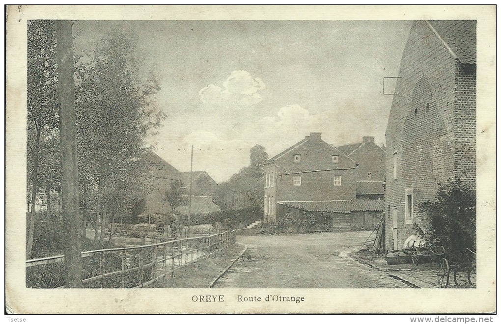 Oreye - Route D'Orange - 1920  ( Voir Verso ) - Oreye