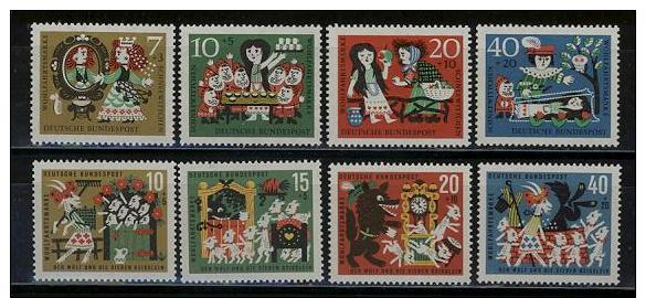 Bund 1962-63 Mi: 385-88+408-11 Für Die Wohlfahrt Zuschlagssätze W2** - Unused Stamps