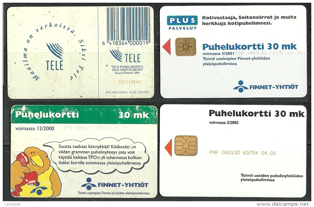 FANLAND FINNLAND 4 X Telefonkarten Phone Cards - Finnland