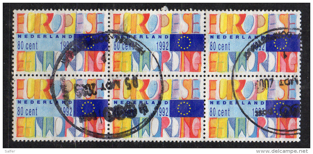 NEDERLAND - 1992 European Union  X 6  Used - Oblitérés