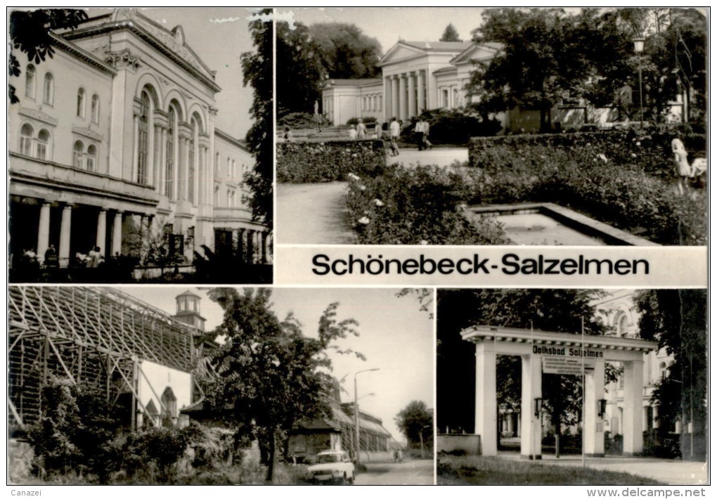 AK Schönebeck-Salzelmen, Sanatorium, Lindenbad, Gradierwerk, Gel, 1986 - Schönebeck (Elbe)