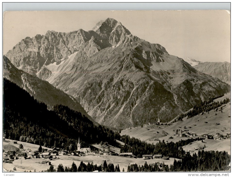 AK Kleinwalstertal, Kleines Walsertal, Riezlern, Hirschegg, Mittelberg, Gel 1957 - Kleinwalsertal