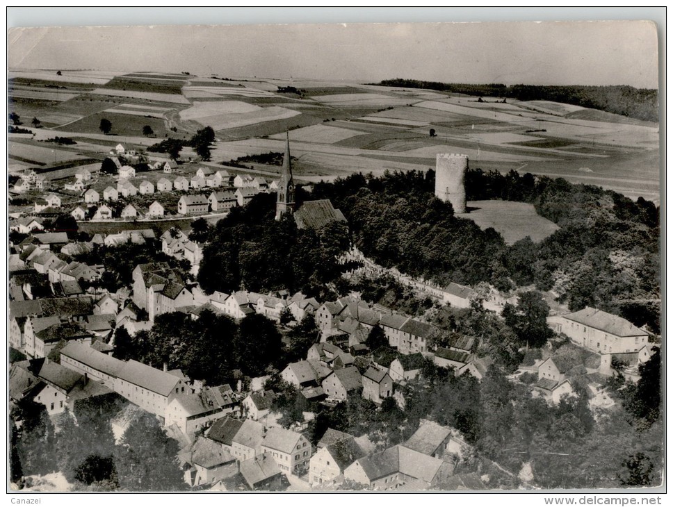 AK Bad Abbach, Luftbild, Gel 1957 - Bad Abbach