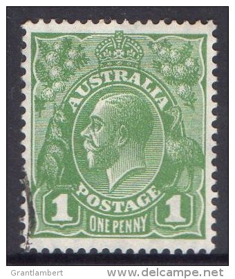 Australia 1931-36 King George V 1d Green - C Of A Wmk Used -Variety - Oblitérés