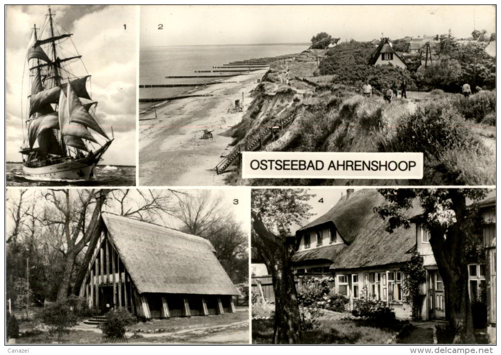 AK Ahrenshoop, Segelschulschiff W. Pieck, Kirche, Altes Haus, Ung, 1978 - Fischland/Darss