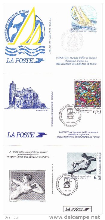 Lot De 5 Entiers Postaux De La Poste - A SAISIR ! - Official Stationery