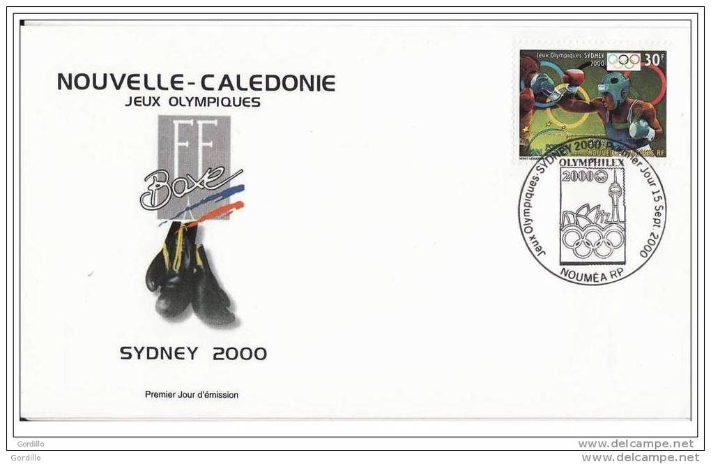 *** BOXE - BOX - Jeux Olympiques De Sydney Yvrt N°820 FDC NOUVELLE CALEDONIE 15 09 2000/l - FDC