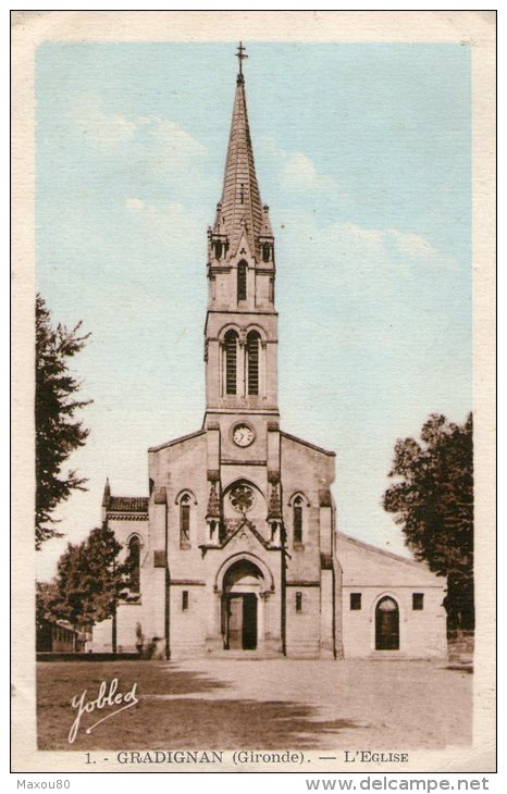 GRADIGNAN -  L´Eglise  - 1948 - - Gradignan