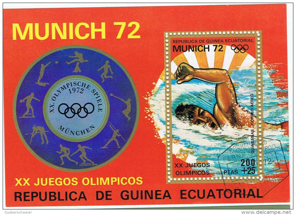 SPD-L28 - GUINEE EQUATORIALE Lot De 11 Bloc Diff. Jeux Olympiques De Munich - Guinée Equatoriale