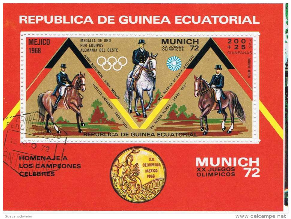 SPD-L28 - GUINEE EQUATORIALE lot de 11 bloc diff. Jeux Olympiques de Munich