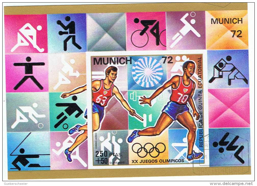 SPD-L28 - GUINEE EQUATORIALE lot de 11 bloc diff. Jeux Olympiques de Munich