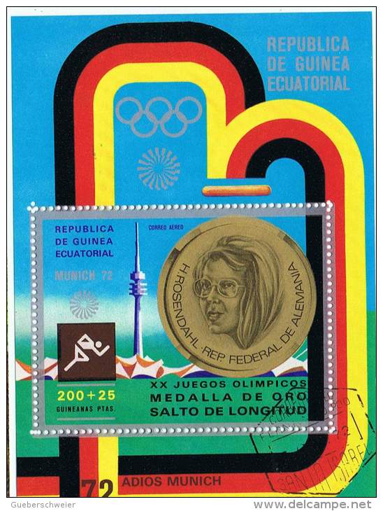 SPD-L28 - GUINEE EQUATORIALE Lot De 11 Bloc Diff. Jeux Olympiques De Munich - Guinée Equatoriale