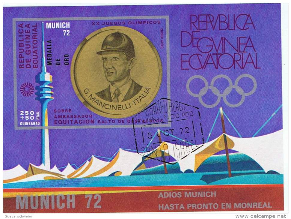 SPD-L28 - GUINEE EQUATORIALE Lot De 11 Bloc Diff. Jeux Olympiques De Munich - Guinée Equatoriale