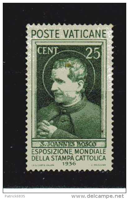 Vaticano * - 1936 -  Stampa Cattolica.  25 C. SASS. 49 Linguellato - Nuovi
