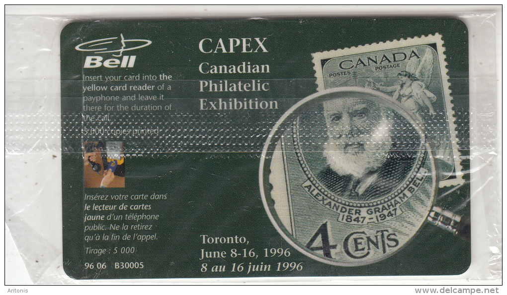 CANADA - Stamp/Alexander Graham Bell, CAPEX(Canadian Pholatelic Exhibition), Tirage 5000, 06/96, Mint - Stamps & Coins
