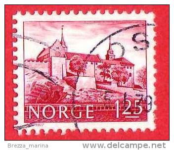 NORVEGIA - NORGE - 1977 - Castello Di Akershus,  Oslo  - 1.25 - Oblitérés