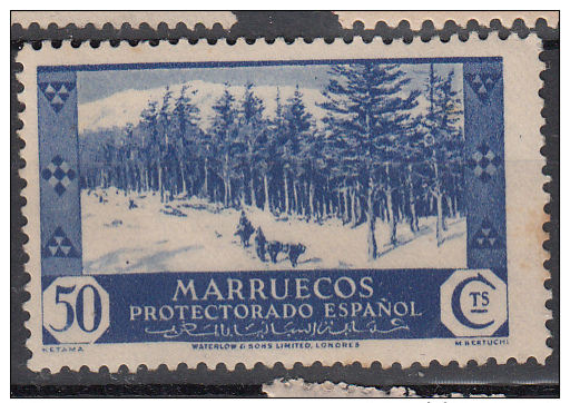 1935 1937 MARRUECOS ESPAÑOL EDIFIL 156  MH - Marocco Spagnolo