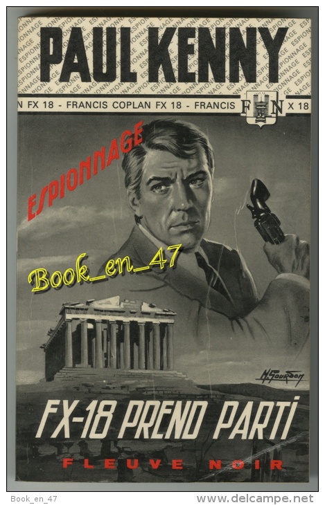 {01633} Paul Kenny " FX-18 Prend Parti "  ; Espionnage N° 910 . EO 1971. Gourdon .  " En Baisse " - Paul Kenny