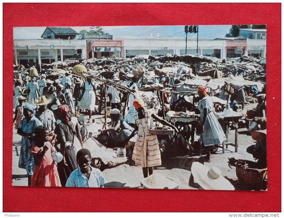 America > Antilles > Haiti  Port Au Prince  Open Market     Not Mailed    --     Ref 1014 - Haïti