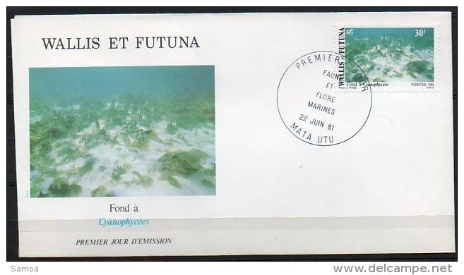 Wallis Et Futuna 1981 268 FDC  - Faune Et Flore Pélagiques - Milieu Marin - Fond à Cyanophycées - FDC
