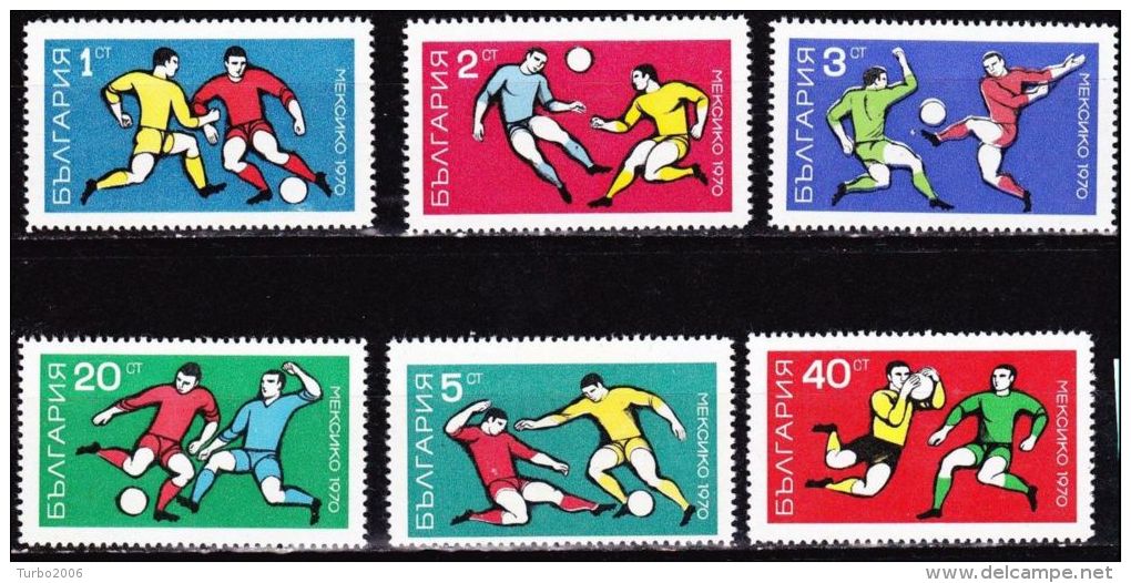 Bulgaria 1970 World Football-championship Mexico  MNH Set Michel 1982 / 1987 - Ongebruikt