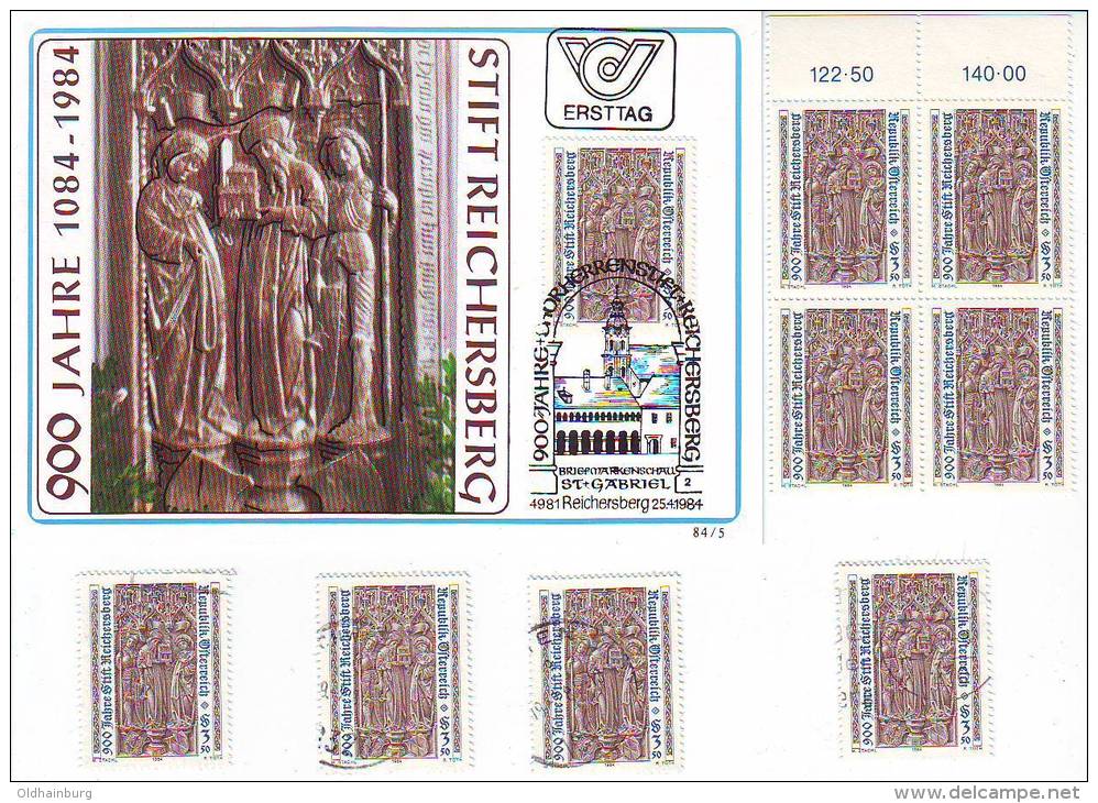1033h: Österreich 1984, Stift Reichersberg, Maximumkarte Plus **/o Briefmarken - Linz