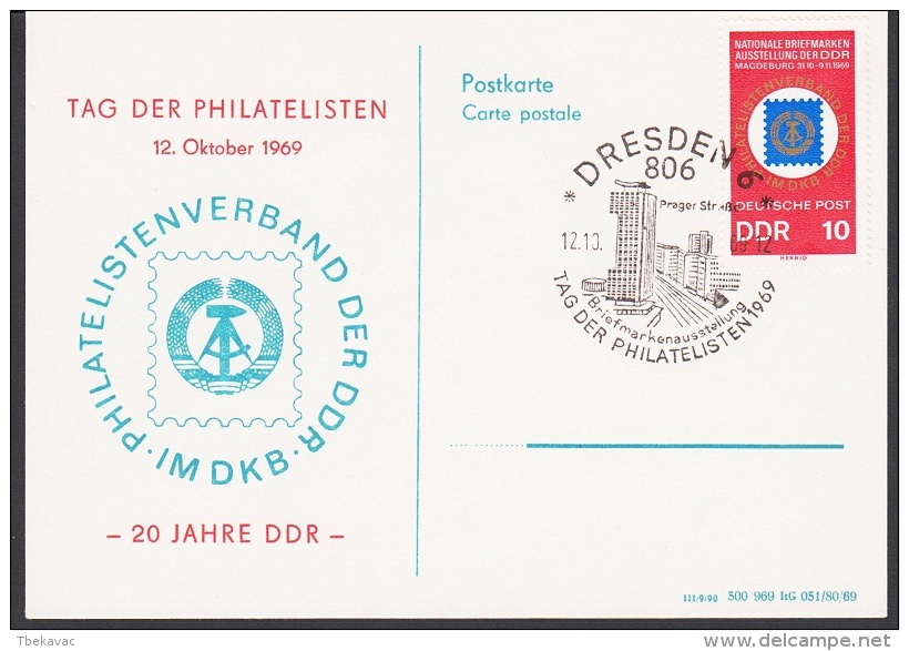 Germany GDR 1967, Postal Stationery - Postkarten - Gebraucht