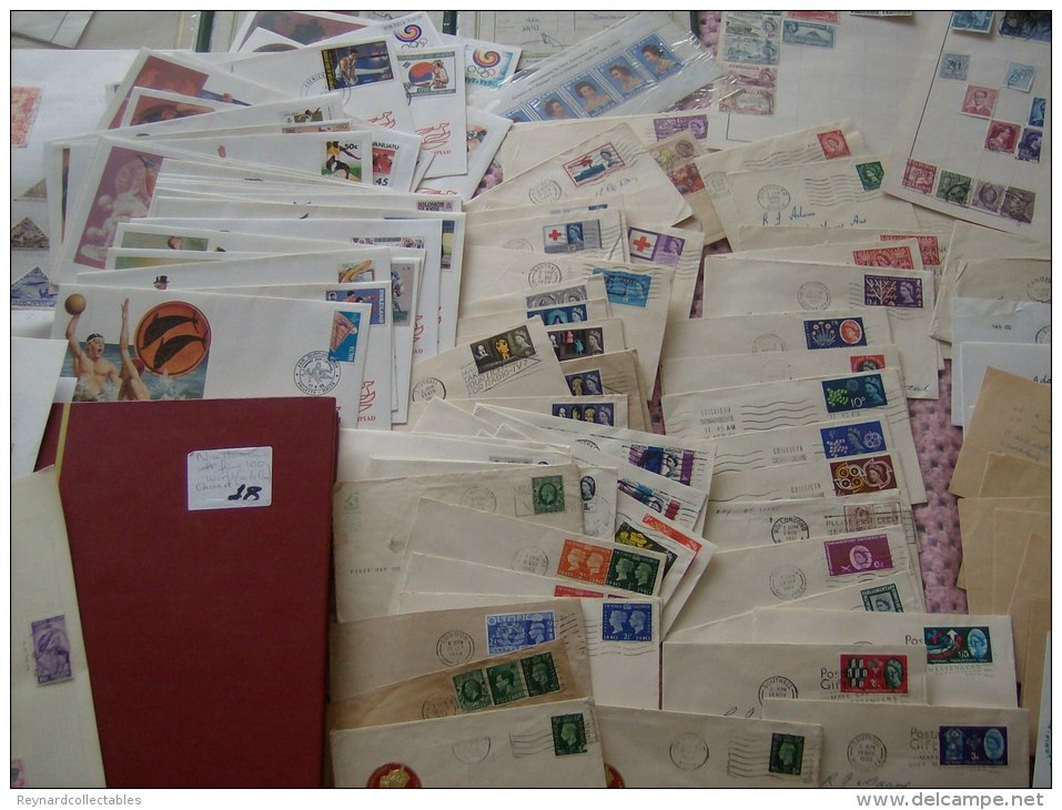 Huge (9.5kg) boxlot GB,Europe,ROW stamps, covers, QV to Modern, albums, leaves, kiloware etc.