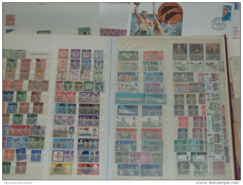 Huge (9.5kg) boxlot GB,Europe,ROW stamps, covers, QV to Modern, albums, leaves, kiloware etc.