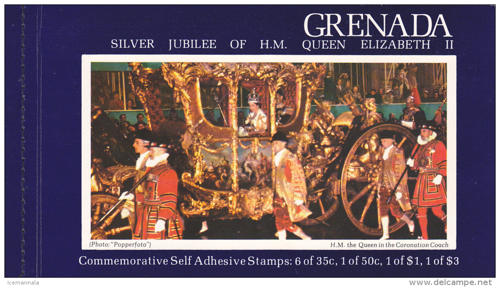 GRANADA   SILVER JUBILEE QUEEN   ELISABETH  II    CARNET    MNH  ** - Grenada (...-1974)