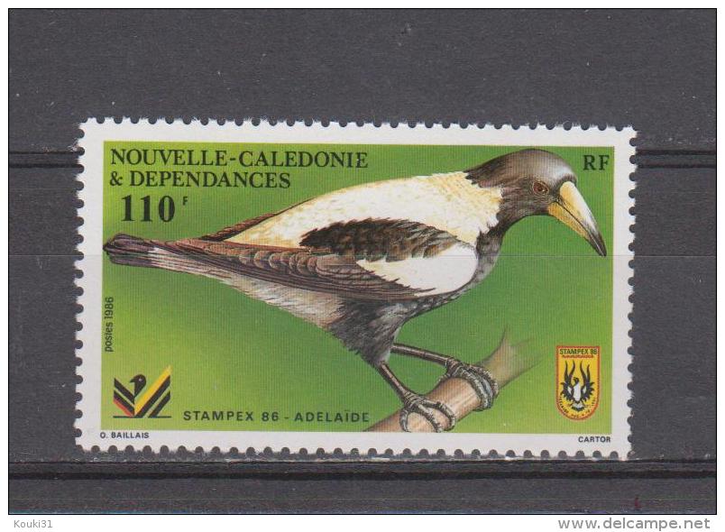 Nouvelle-Calédonie YT 523 ** : Stampex 86 , Oiseau - 1986 - Ongebruikt