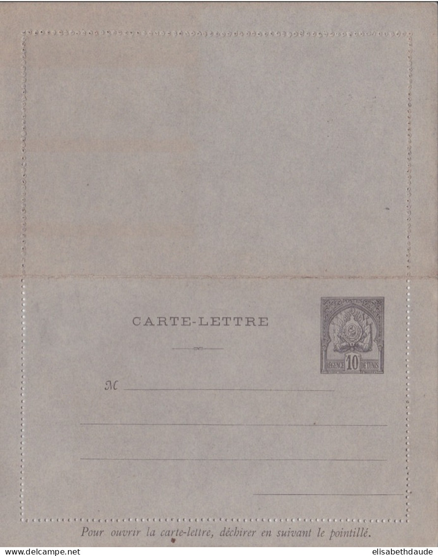 TUNISIE - 1893 - CARTE-LETTRE ENTIER POSTAL NEUVE - ACEP N°CL5 - Brieven En Documenten
