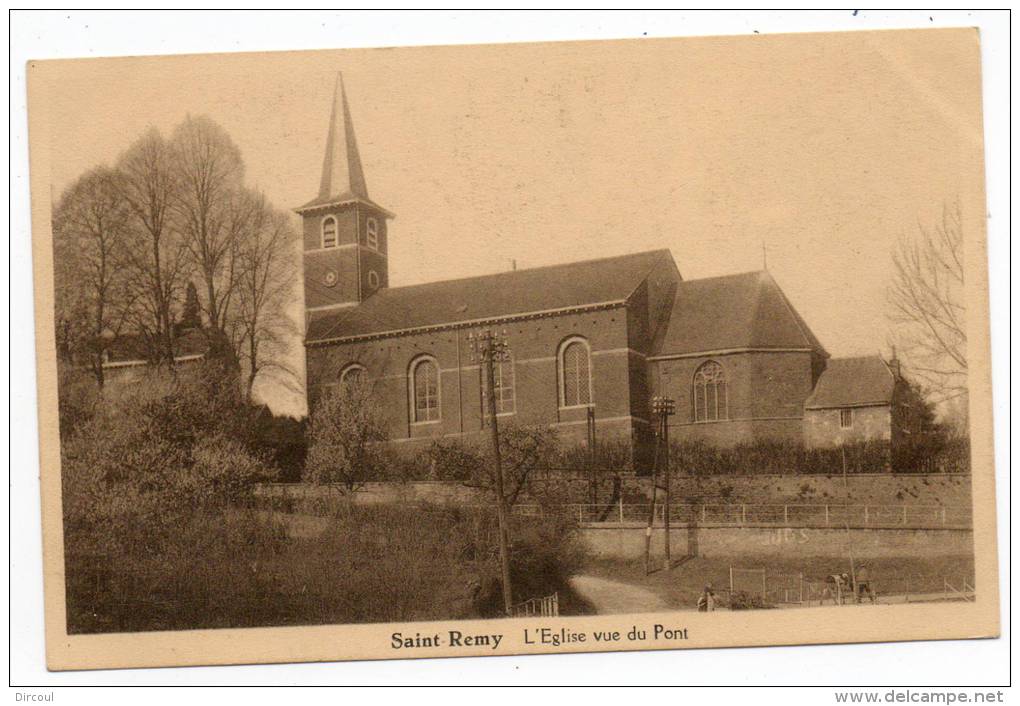 24758  -  Saint-Remy  Lez  Dalhem -  église  Vue  Du  Pont - Dalhem